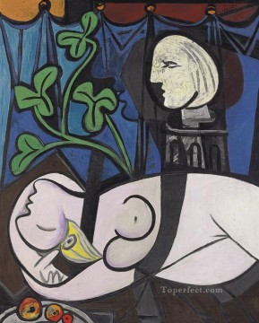 Hojas verdes desnudas y busto 1932 Pablo Picasso Pinturas al óleo
